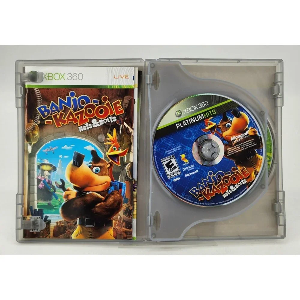 Banjo Kazooie Nuts & Bolts + Viva Pinata Xbox 360 Platinum Hits CIB With Manuals
